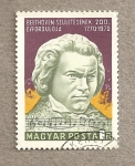 Sellos de Europa - Hungr�a -  Busto de Beethoven por Janos Pasztor