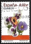 Stamps Spain -  Flores - Pensamiento