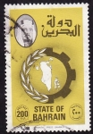 Stamps : Asia : Bahrain :  Mapa de Bahrein