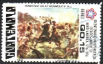 Stamps : America : Guatemala :  BICENTENARIO  INDEPENDENCIA  DE  U.S.A.  WSHINGTON  EN  MONMOUTH  N.J.