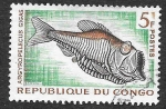 Stamps Republic of the Congo -  100 - Pez Hacha