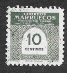 Stamps Spain -  324 - Cifra (PROTECTORADO ESPAÑOL)