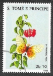 Stamps S�o Tom� and Pr�ncipe -  827a - Mariposa
