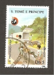 Sellos de Africa - Santo Tom� y Principe -  848B