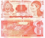 monedas del Mundo : America : Honduras :  LEMPIRA  Y  ESCUDO  NACIONAL
