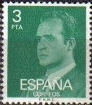 Stamps Spain -  ESPAÑA 1976 2346 Sello Nuevo Serie Básica Rey Juan Carlos I 3 pts sin goma