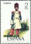 Stamps Spain -  ESPAÑA 1976 2351 Sello Nuevo Serie Uniformes Militares Gastador de Infanteria de Linea