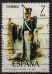 Stamps Spain -  ESPAÑA 1976 2353 Sello Serie Uniformes Militares Artilleria de a Pie Usado