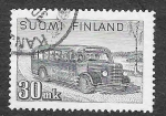 Stamps Finland -  253A - Autobús de Correos