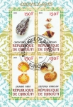 Stamps Africa - Djibouti -  Hoja Bloque - Conchas marinas