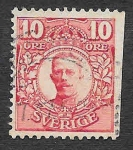 Stamps Sweden -  80 - Gustavo V de Suecia