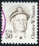 Sellos de America - Estados Unidos -  Chester W. Nimitz