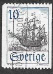 Stamps : Europe : Sweden :  738 - Barco Postal