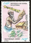 Stamps Equatorial Guinea -  Navidad 1990