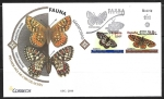 Stamps Spain -  Sobre primer dia -Mariposas