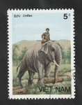 Stamps Vietnam -  778 - Elefante de Asia