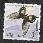 Sellos de Asia - Vietnam -  742 - Mariposa, papilio polytes stichius