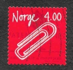 Stamps : Europe : Norway :  1214 - Johan Vaaler (Clip de Papel)