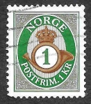 Stamps : Europe : Norway :  1283 - Corneta Postal