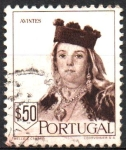 Stamps : Europe : Portugal :  800th  ANIVERSARIO  DE  LA  CONQUISTA  DE  LISBOA  DESDE  LOS  PÁRAMOS.  MUJER  DE  AVINTES.