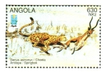 Stamps Angola -  GUEPARDO  ATACANDO  ANTÍLOPE