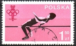 Stamps Poland -  JUEGOS  OLÍMPICOS  MOSCÚ  1980.  SALTO  DE  ALTURA.