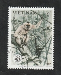 Sellos de Asia - Vietnam -  803 - Monos