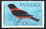 Stamps Panama -  TANGARA  DE  LOMO  CARNESÍ.  SANGRE  DE  TORO.