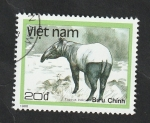 Stamps Vietnam -  878 - Animal proteguido