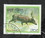 Stamps Vietnam -  879 - Animal proteguido