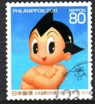 Stamps : Asia : Japan :  PHILANIPPON  2011.  ASTRO  BOY.