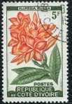 Stamps Africa - Ivory Coast -  Flor
