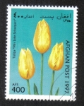 Stamps Afghanistan -  Tulipanes