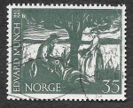 Sellos del Mundo : Europa : Noruega : 447 -  Pinturas de Edvard Munch