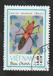 Sellos de Asia - Vietnam -  368 - Insecto