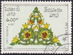 Stamps : Asia : Laos :  flores