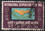 Stamps Nepal -  AÑO  INTERNACIONAL  DE  LA  COOPERACIÓN