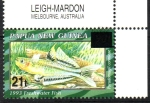 Stamps Oceania - Papua New Guinea -  PSEUDOMUGIL  CONNIEAE.  RECARGO.
