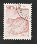 Stamps Vietnam -  554 - Fauna, felis marmorata