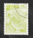 Sellos de Asia - Vietnam -  555 - Fauna, betta splendens