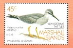 Stamps Oceania - Marshall Islands -  AVES.  HETEROSCELUS  INCANUS.