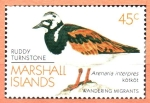 Stamps Marshall Islands -  AVES.  ARENARIA  INTERPRES.