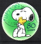 Stamps Japan -  AGRADECIMIENTO  DE  SNOOPY