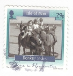 Stamps Europe - Isle of Man -  Paseos en burro
