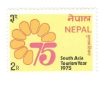 Stamps Nepal -  1975 Año del turismo en el sur de Asia