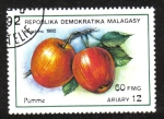 Stamps Madagascar -  Frutas, Manzanas