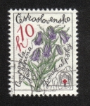 Stamps Czechoslovakia -  Protección de la naturaleza, Campanula alpina