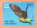 Stamps India -  AVES  EXÓTICAS.  LORO  DEL  CABO.