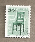 Stamps Hungary -  Silla siglo XIX con diseños de animales