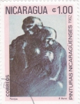 Stamps Nicaragua -  PINTURAS NICARAGüENSES-PAREJA